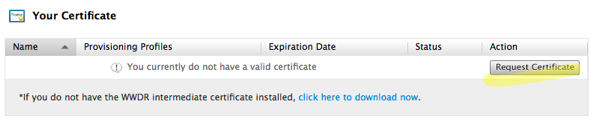 Certificates  iOS Provisioning Portal  Apple Developer
